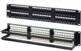 Патч-панель 19", 2U, 48 портов RJ-45, категория 6, Dual IDC (задний кабельный организатор в комплекте), Hyperline PP2-19-48-8P8C-C6-110