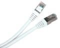 Патч-корд FTP, экранированный, Cat.5е, 0.5 м, белый, Hyperline PC-LPM-STP-RJ45-RJ45-C5e-0.5M-WH