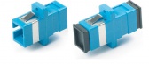 Проходной адаптер SC-SC, SM (для одномодового кабеля), simplex, (синий) Hyperline SC-SC-SM