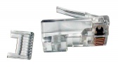 Разъем RJ-45(8P8C) под витую пару Hyperline PLUG-8P8C-PV-C5-100, упаковка 100 шт