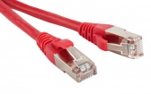 Патч-корд FTP, экранированный, Cat.5е, 1.5 м, красный, Hyperline PC-LPM-STP-RJ45-RJ45-C5e-1.5M-RD