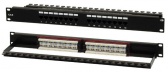 Патч-панель 19", 1U, 16 портов RJ-45, категория 6, Dual IDC (задний кабельный организатор в комплекте), Hyperline PP2-19-16-8P8C-C6-110