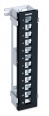 Модульная настенная патч-панель на 12 портов, для модулей Keystone Jack, с подставкой, Hyperline PPWBL-12